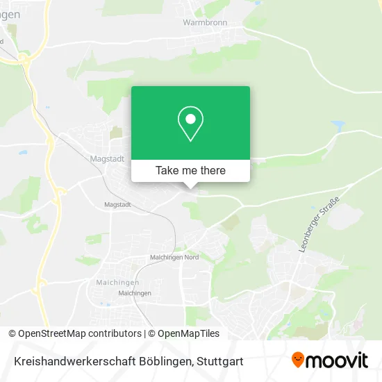 Карта Kreishandwerkerschaft Böblingen