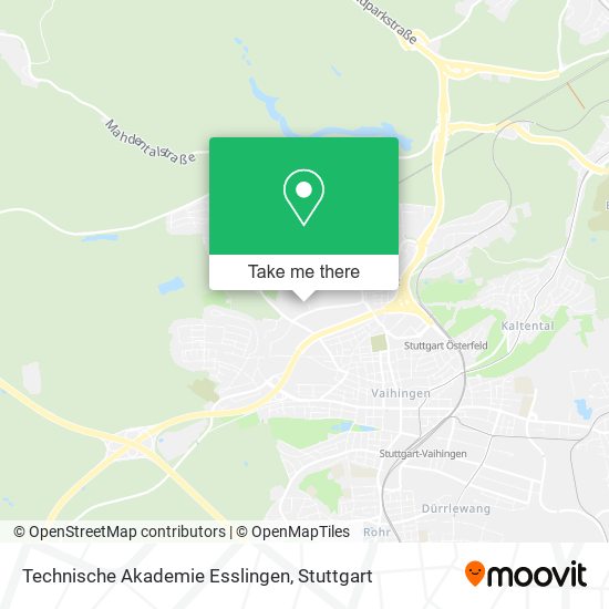 Technische Akademie Esslingen map