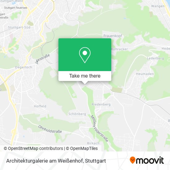 Architekturgalerie am Weißenhof map