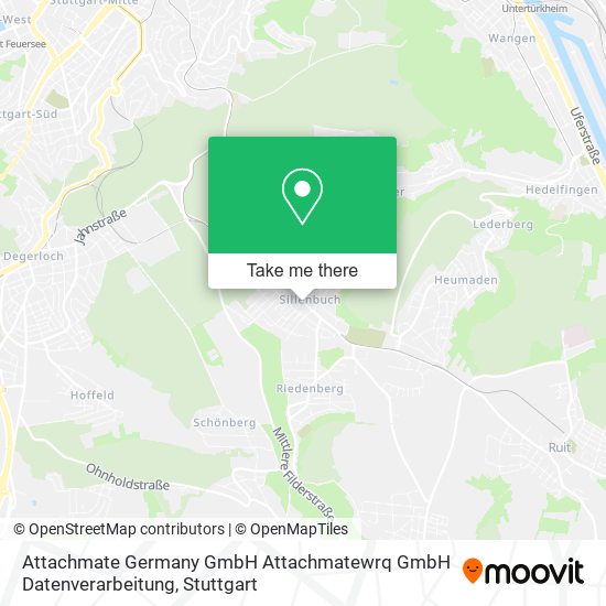 Карта Attachmate Germany GmbH Attachmatewrq GmbH Datenverarbeitung