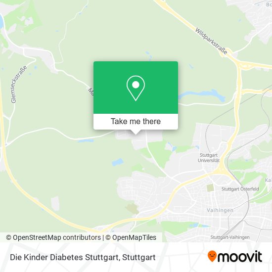 Карта Die Kinder Diabetes Stuttgart