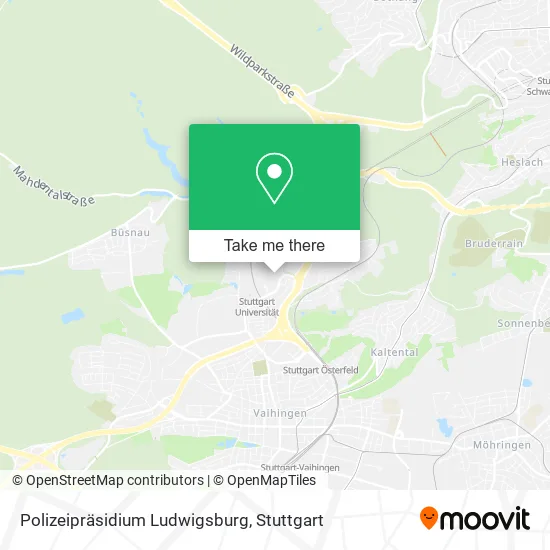 Карта Polizeipräsidium Ludwigsburg