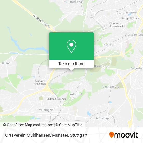 Карта Ortsverein Mühlhausen/Münster