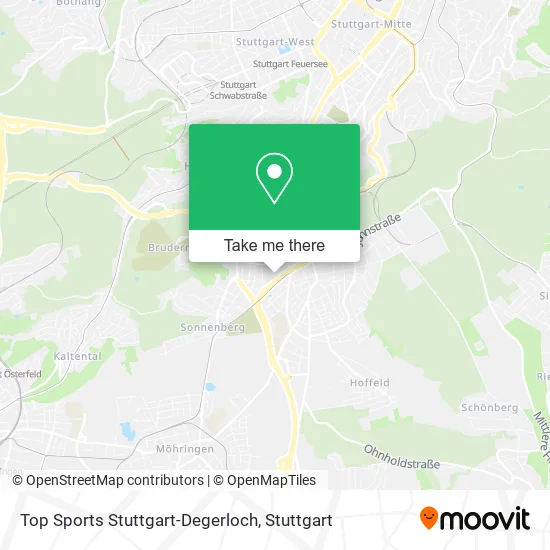 Карта Top Sports Stuttgart-Degerloch