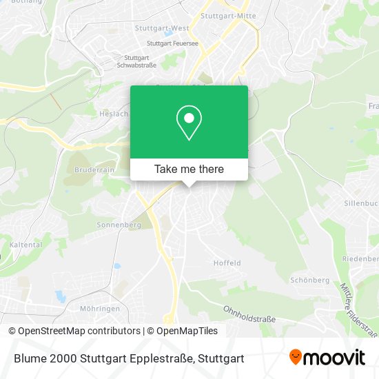 Blume 2000 Stuttgart Epplestraße map