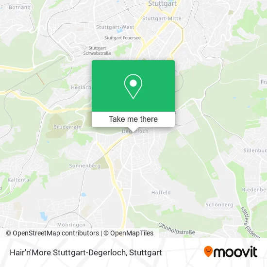 Карта Hair'n'More Stuttgart-Degerloch