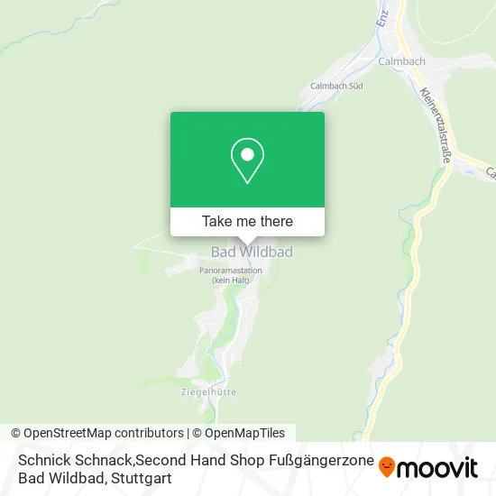 Schnick Schnack,Second Hand Shop Fußgängerzone Bad Wildbad map