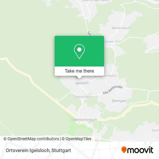 Ortsverein Igelsloch map
