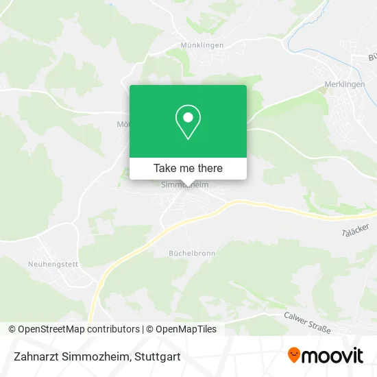 Карта Zahnarzt Simmozheim