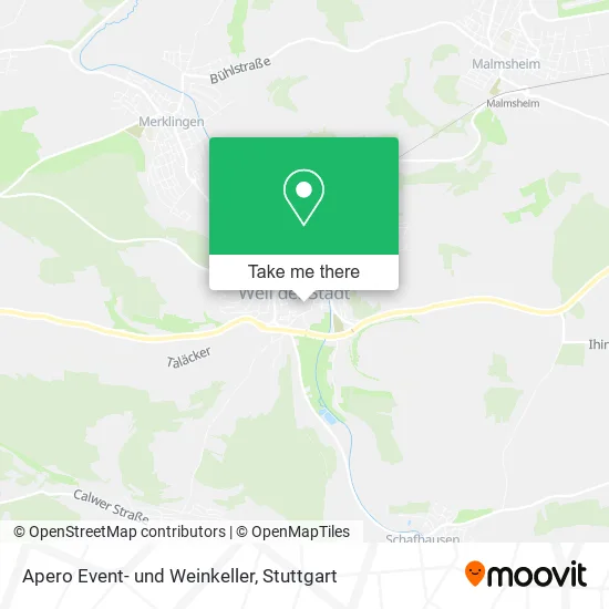 Карта Apero Event- und Weinkeller