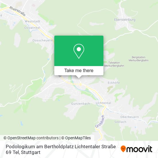 Podologikum am Bertholdplatz Lichtentaler Straße 69 Tel map