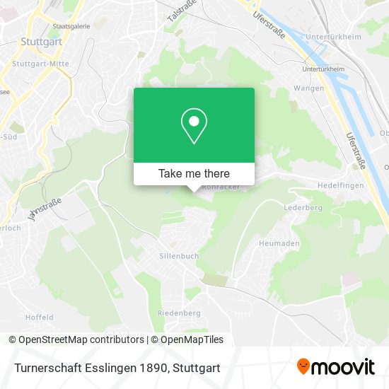 Turnerschaft Esslingen 1890 map