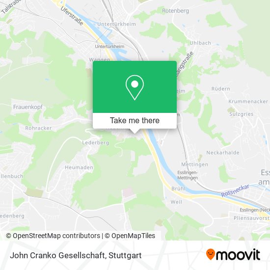 John Cranko Gesellschaft map