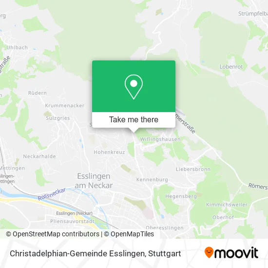 Карта Christadelphian-Gemeinde Esslingen