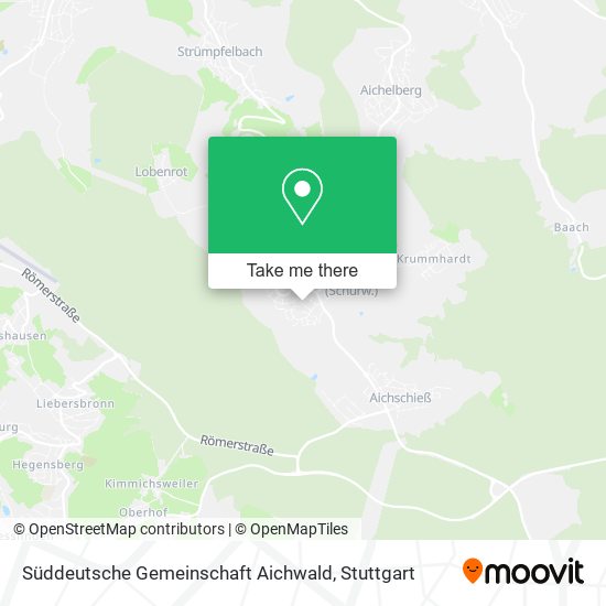 Карта Süddeutsche Gemeinschaft Aichwald