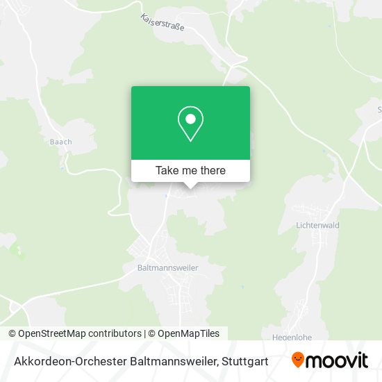 Карта Akkordeon-Orchester Baltmannsweiler