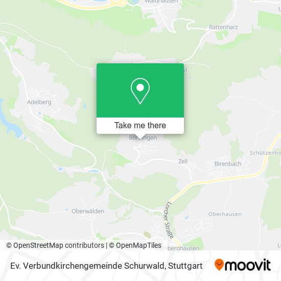 Карта Ev. Verbundkirchengemeinde Schurwald