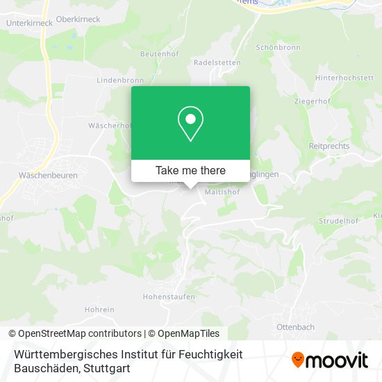 Württembergisches Institut für Feuchtigkeit Bauschäden map