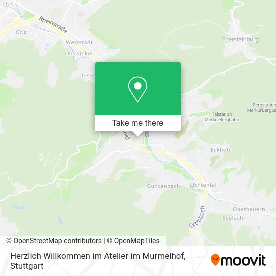 Карта Herzlich Willkommen im Atelier im Murmelhof