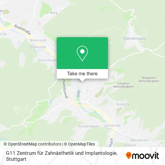 Карта G11 Zentrum für Zahnästhetik und Implantologie