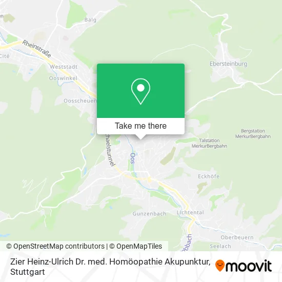 Карта Zier Heinz-Ulrich Dr. med. Homöopathie Akupunktur