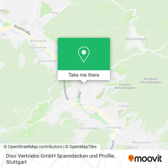 Карта Diso Vertriebs-GmbH Spanndecken und Profile