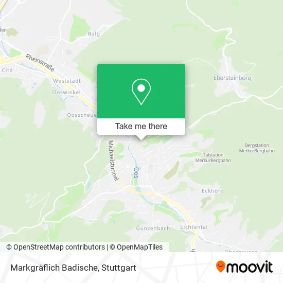 Карта Markgräflich Badische