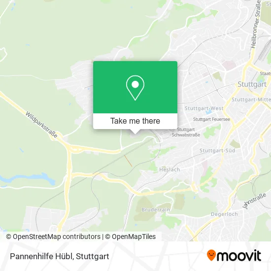 Карта Pannenhilfe Hübl