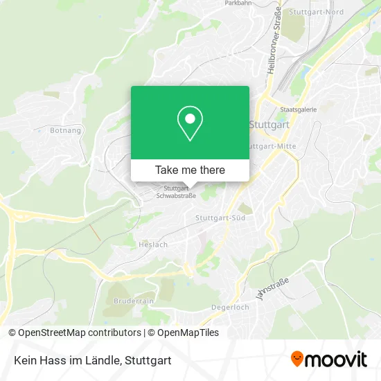 Карта Kein Hass im Ländle