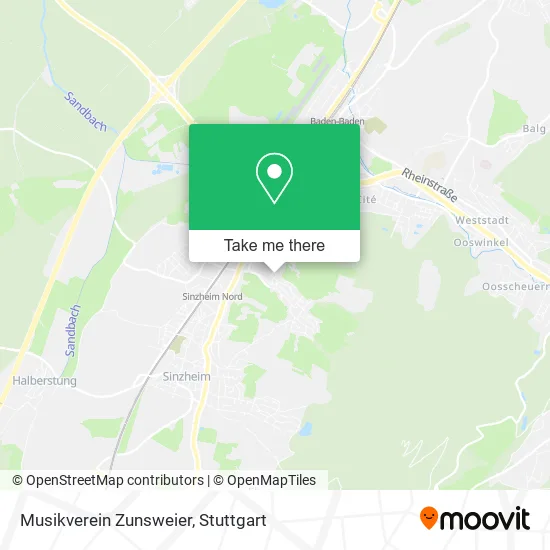 Карта Musikverein Zunsweier