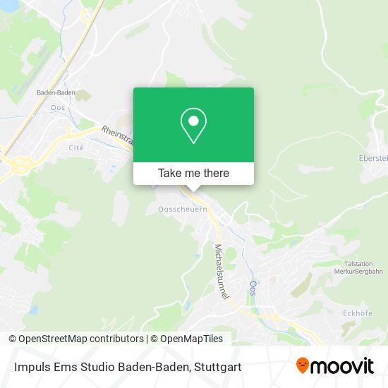 Impuls Ems Studio Baden-Baden map