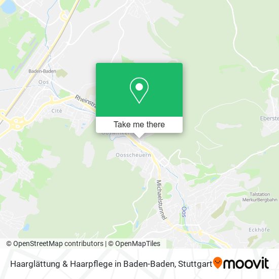 Карта Haarglättung & Haarpflege in Baden-Baden