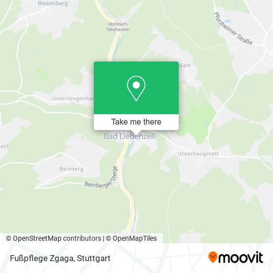 Fußpflege Zgaga map