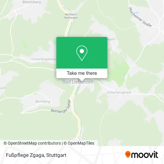 Карта Fußpflege Zgaga