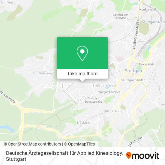 Карта Deutsche Ärztegesellschaft für Applied Kinesiology