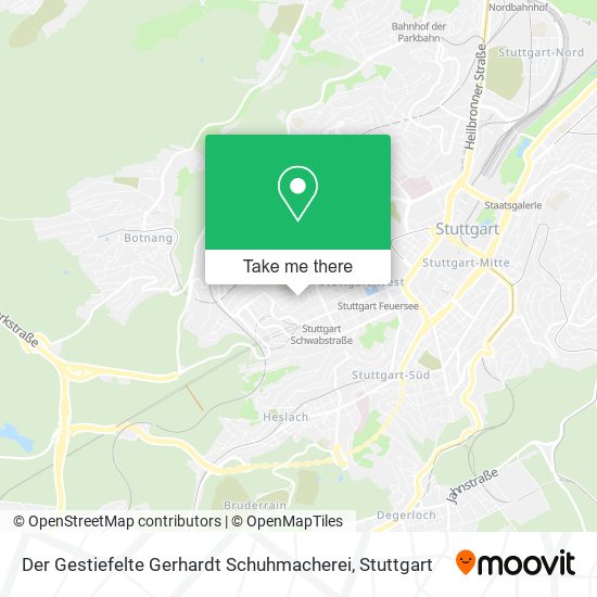 Der Gestiefelte Gerhardt Schuhmacherei map