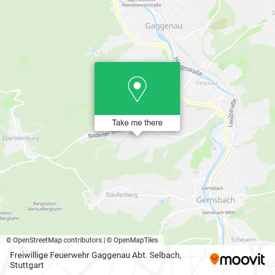 Карта Freiwillige Feuerwehr Gaggenau Abt. Selbach