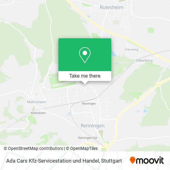 Карта Ada Cars Kfz-Servicestation und Handel