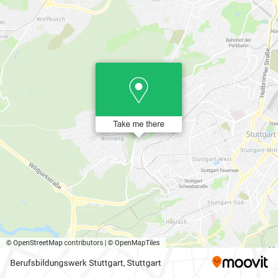 Карта Berufsbildungswerk Stuttgart