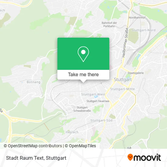Карта Stadt Raum Text