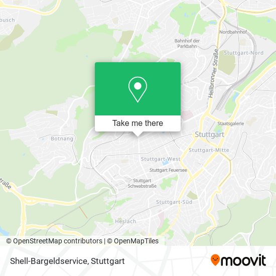 Shell-Bargeldservice map