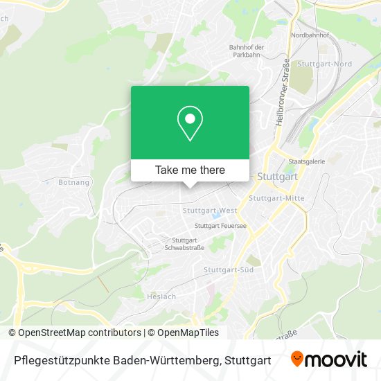 Pflegestützpunkte Baden-Württemberg map