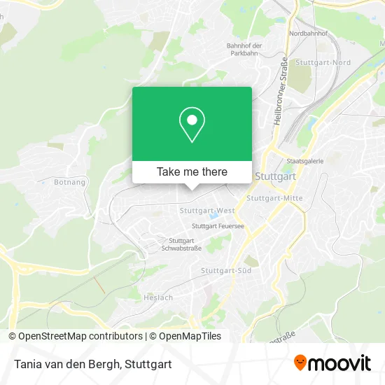 Карта Tania van den Bergh