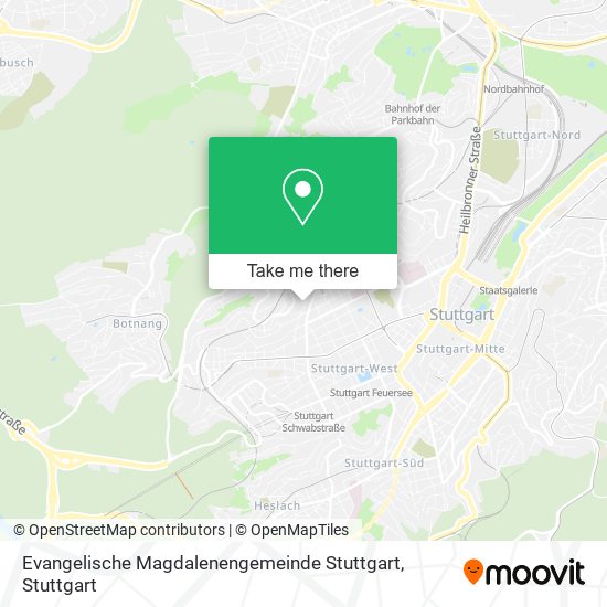 Evangelische Magdalenengemeinde Stuttgart map