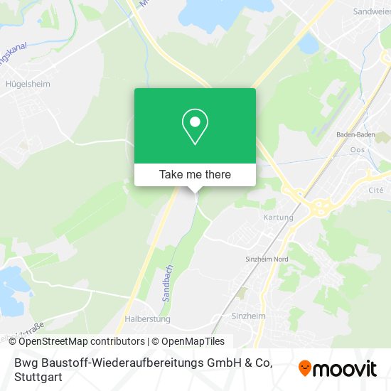 Bwg Baustoff-Wiederaufbereitungs GmbH & Co map