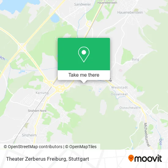 Карта Theater Zerberus Freiburg