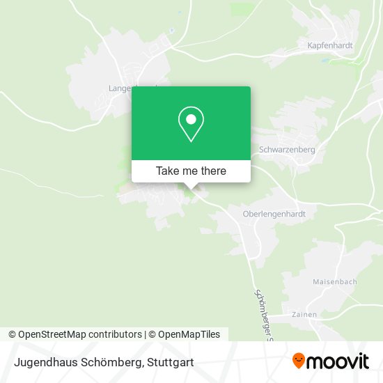 Jugendhaus Schömberg map