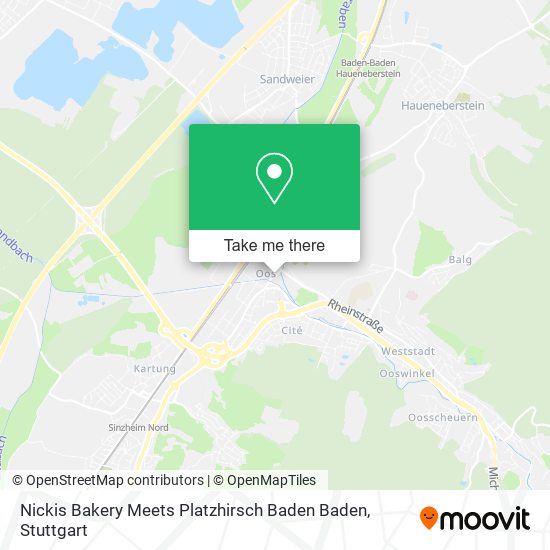 Карта Nickis Bakery Meets Platzhirsch Baden Baden