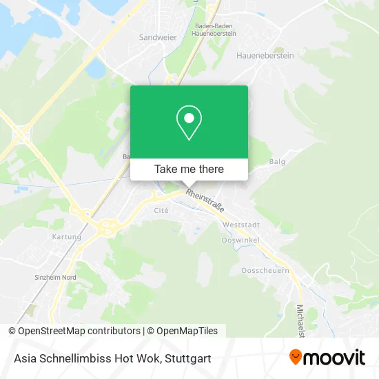 Карта Asia Schnellimbiss Hot Wok