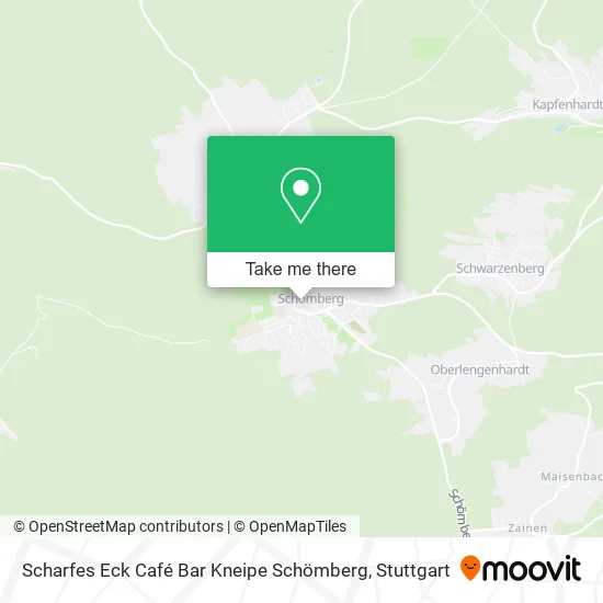 Карта Scharfes Eck Café Bar Kneipe Schömberg
